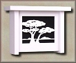 Prairie Doorbell - Poplar/White MAS509Poplar