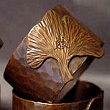 Copper Ginko Napkin Rings VMSNR110